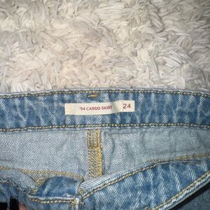 Levi's Light Blue Mini Skirt